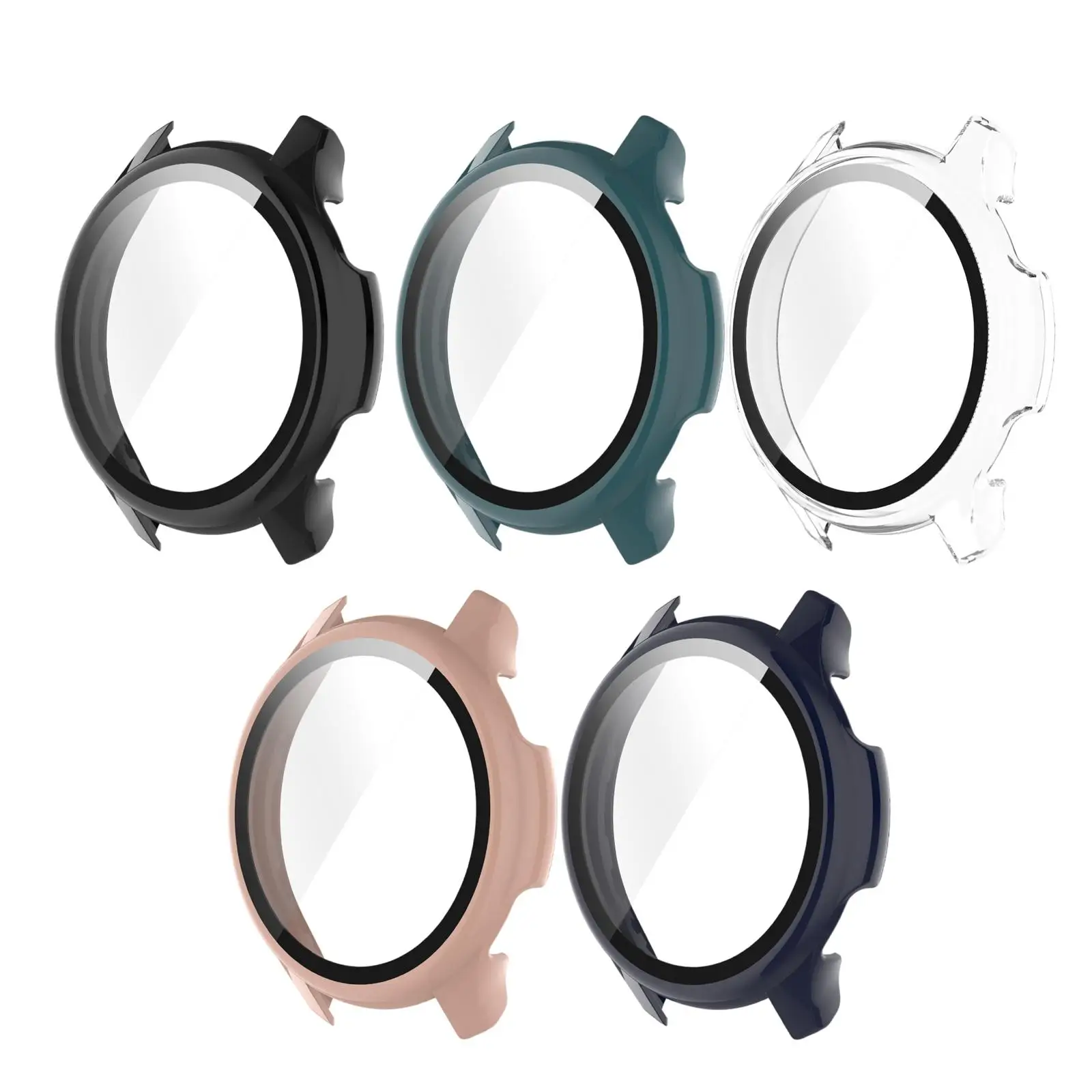 Bumper Case Cover W/  Tempered Glass Film Shell for Watch T1