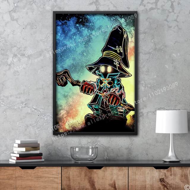 Soul Of The high quality Black Mage Poster Painting canvas 12*18inch