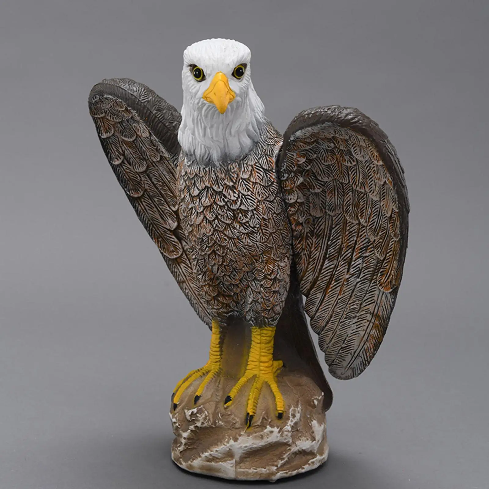 Garden Eagle Statue, Bald Eagle Large Outdoor Statues Yard Pest Repellent , Eagle Bird Decor for Patio Yard and Lawn