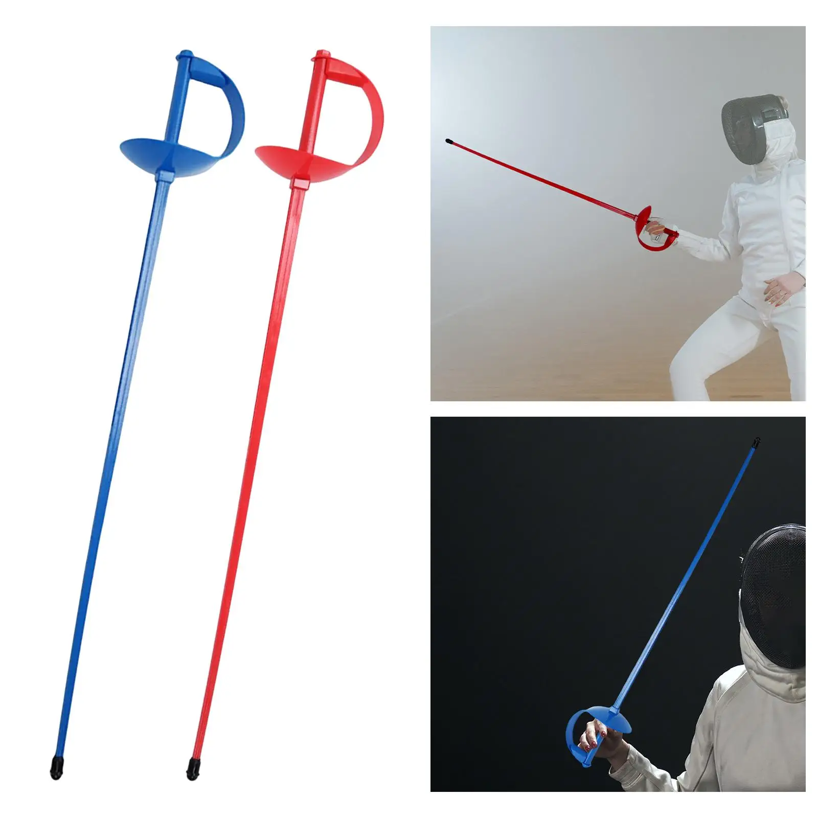 Child Fencing Saber with Sound for Beginners Collision Sensing Girls Boys Training Gear Fencing Toy Portable Sparring Play Sword
