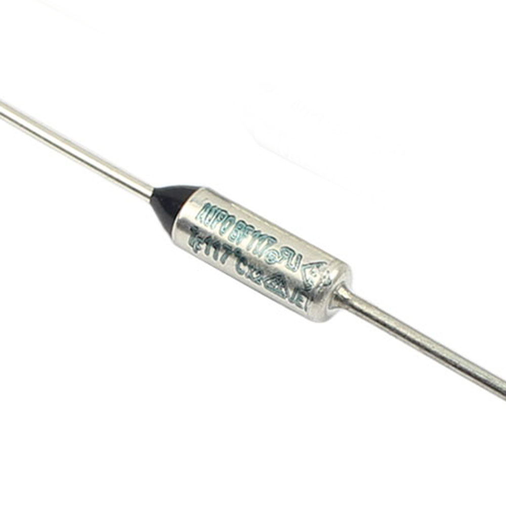 Description Picture 5 of item10pcs Thermal Fuse BF117 BF117X BF 117C 117 Celsius Degree 10A 16A 250V Cutoff TF Pellet TCO Axial Lead Temperature Links AUPO
