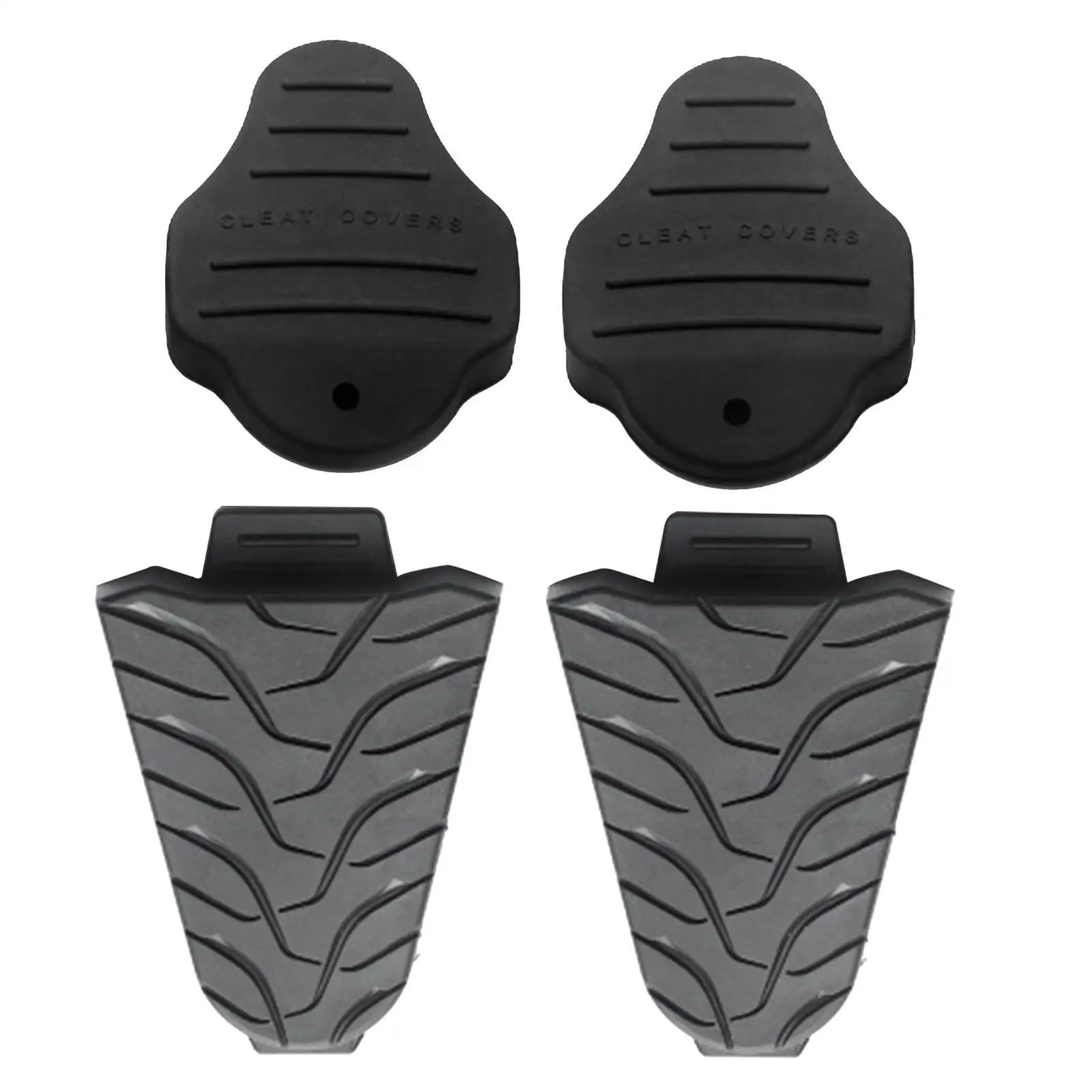 2 Pieces Bike Pedal Cleat Covers Platform Pedal Converter Universal Quick Release Riding Shoes Part Bike Cleat Cover