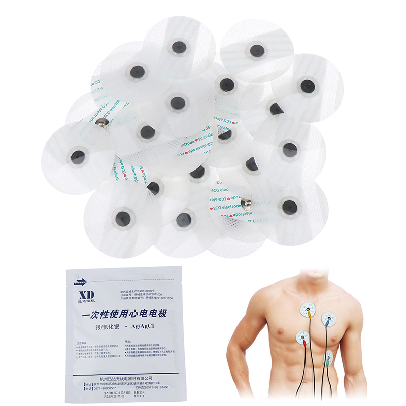 Best of 10 / 50Pcs ECG Electrodes Medical Disposable Electrode Patch EKG Accessories Non-woven ECG Electrode Pads Reviews & Tips