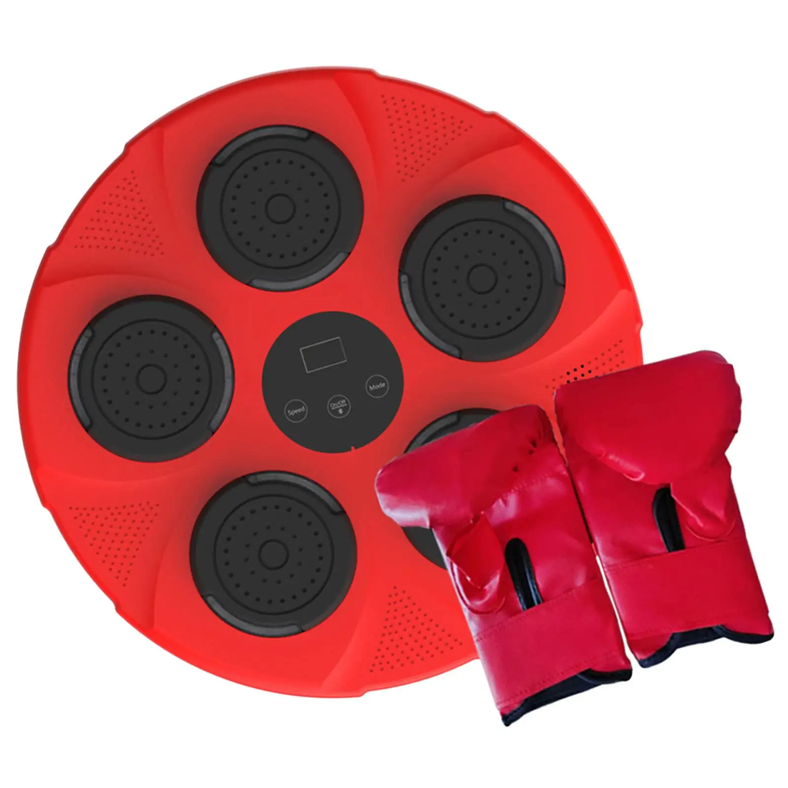 Music Boxing Machine Music Boxing Machine Wall Target for Adults with Gloves Adjustable RGB Light for Practice Gym Karate Indoor