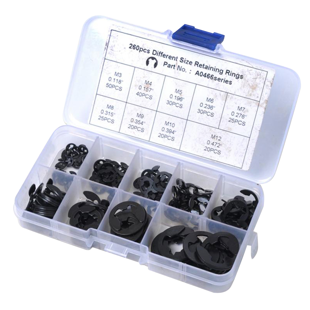 High Quality 260Pcs Retaining Snap Kit 9 Sizes