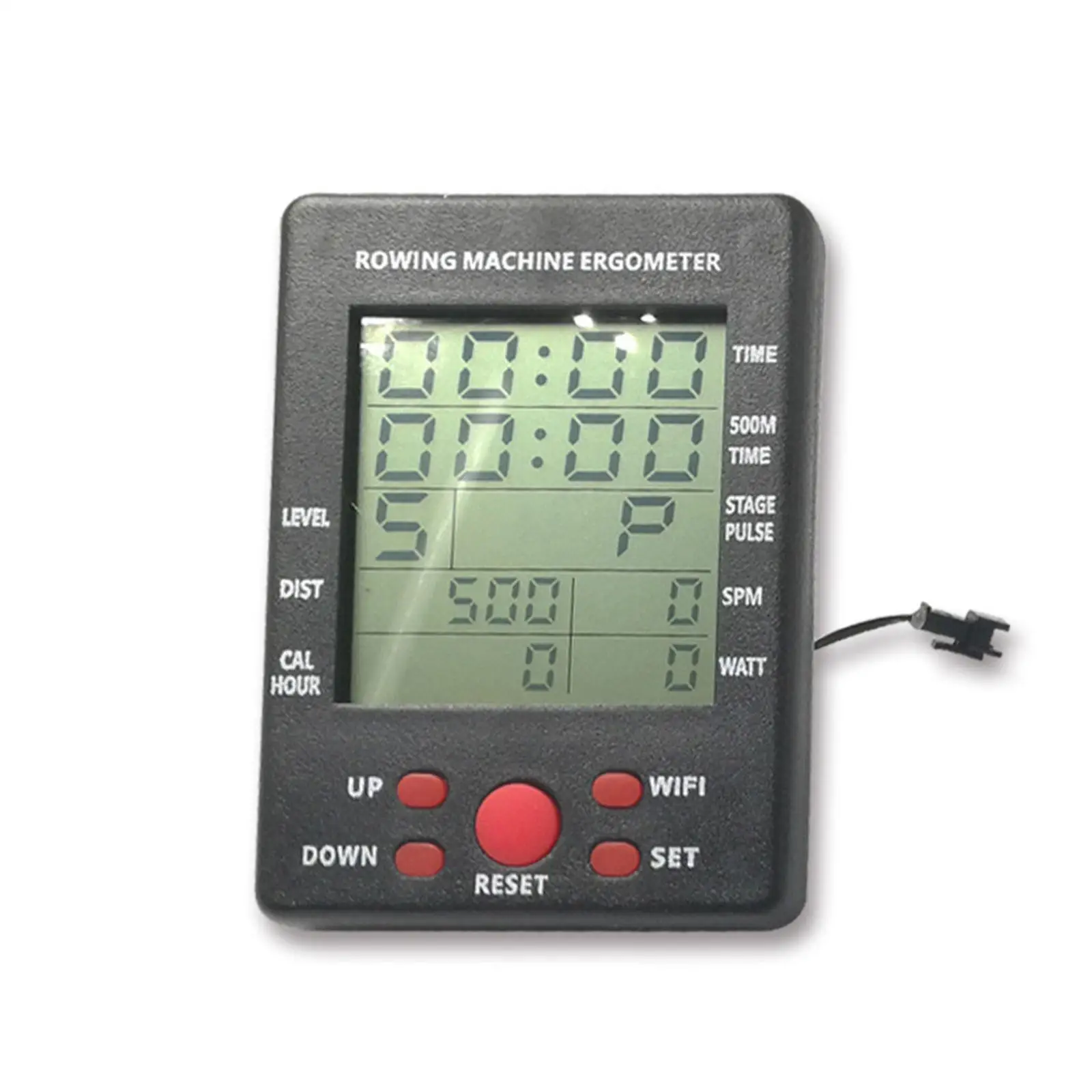 LCD Rowing Machine Counter Speedometer Easy to Use Professional for Gym