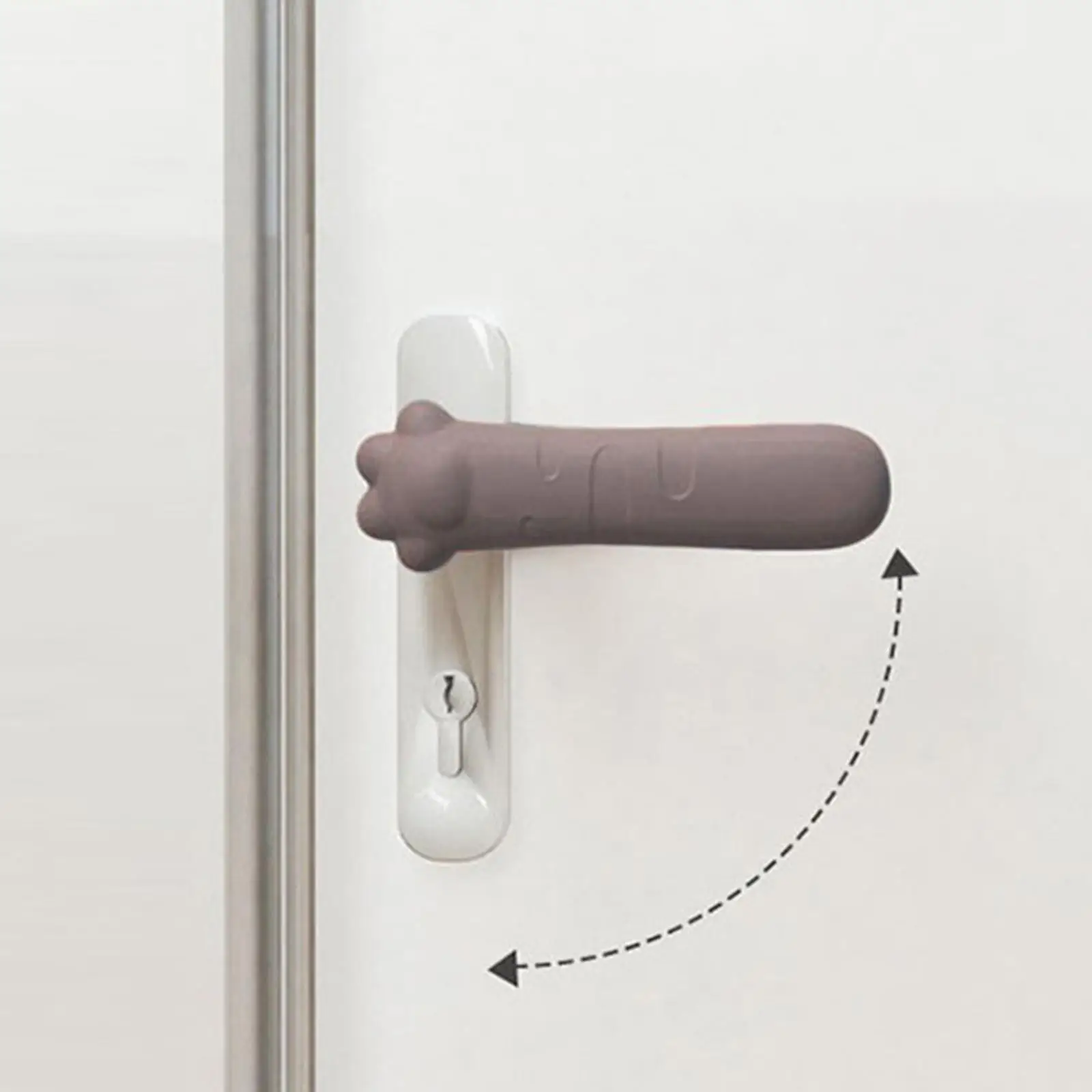 Silicone Door Handle Protective Cover Protector Anti Static Noiseless Door Handle Safety Guard Door Knob Cover for Kindergarten