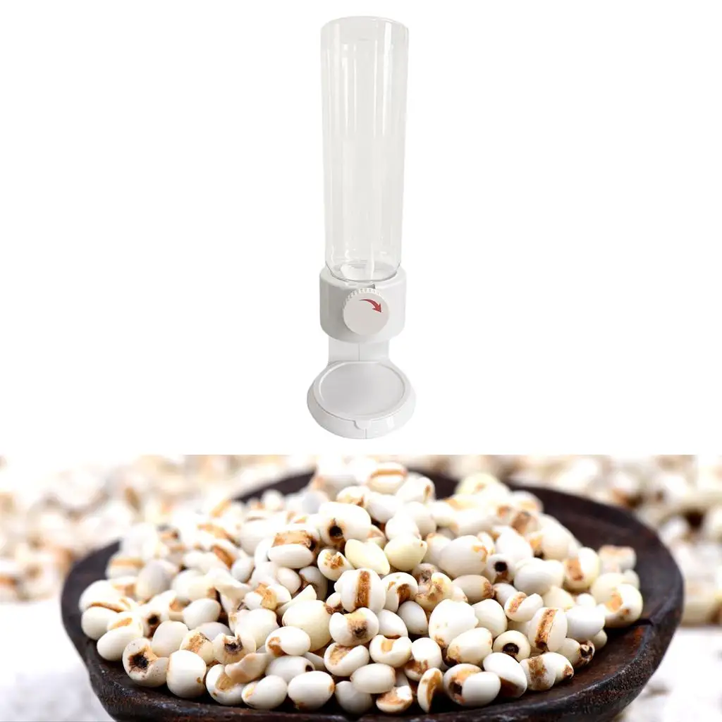 Cereal Dispenser, Dry Food Dispenser with Durable Base, Household Food Storage Container Candy   Machine Kitchen Countertop