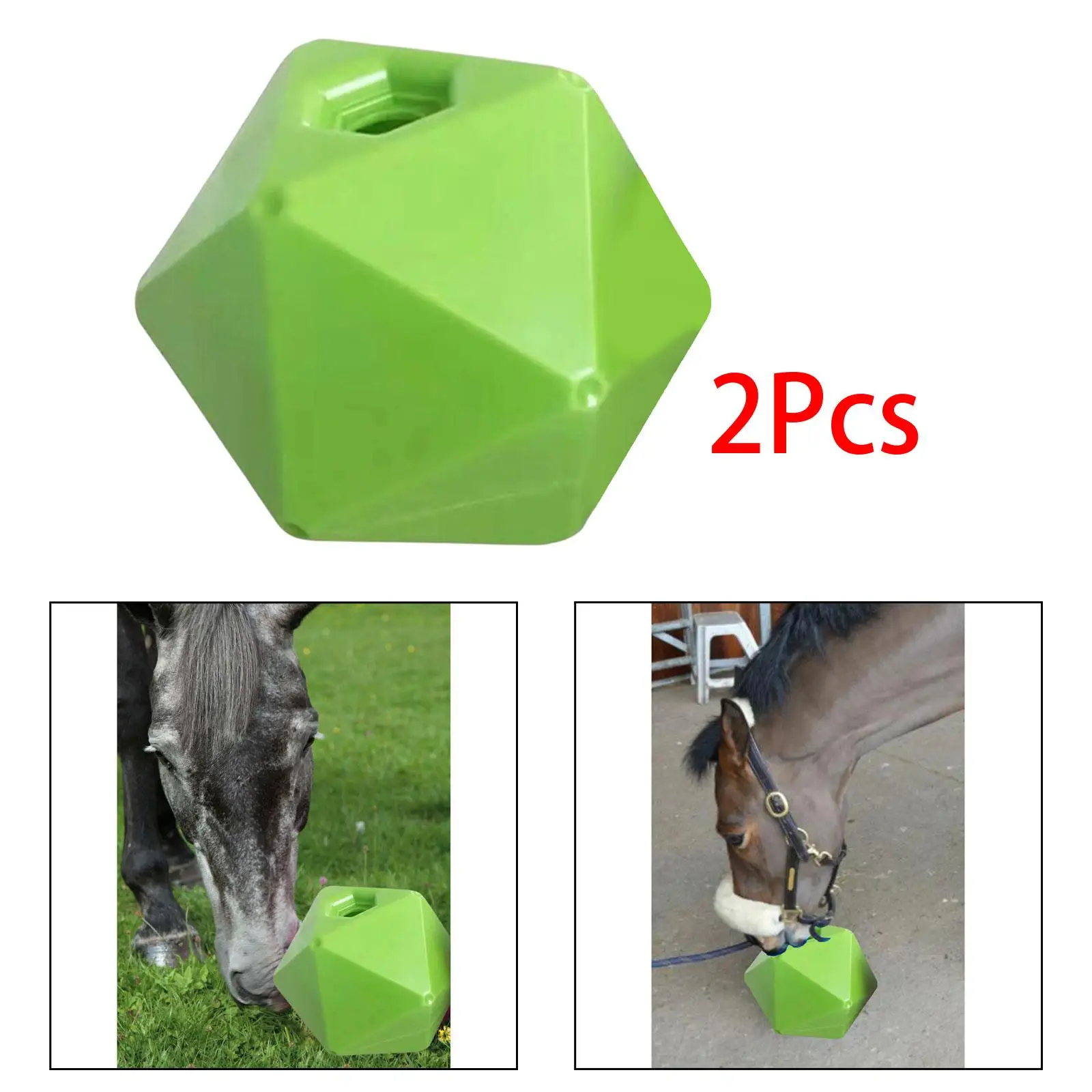 2x Fun Horse Treat Ball Feeding Toys Relieve Boredom Stress Equestrian for Sheep Cow
