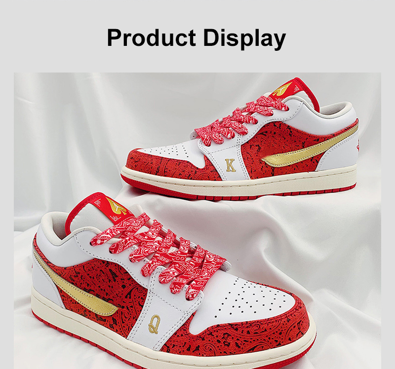 Gilding Flat Shoe Laces Cashew Flower Shoelaces for Sneakers Hand-painted Sports Casual Basketball Tennis Shoelace Shoestrings