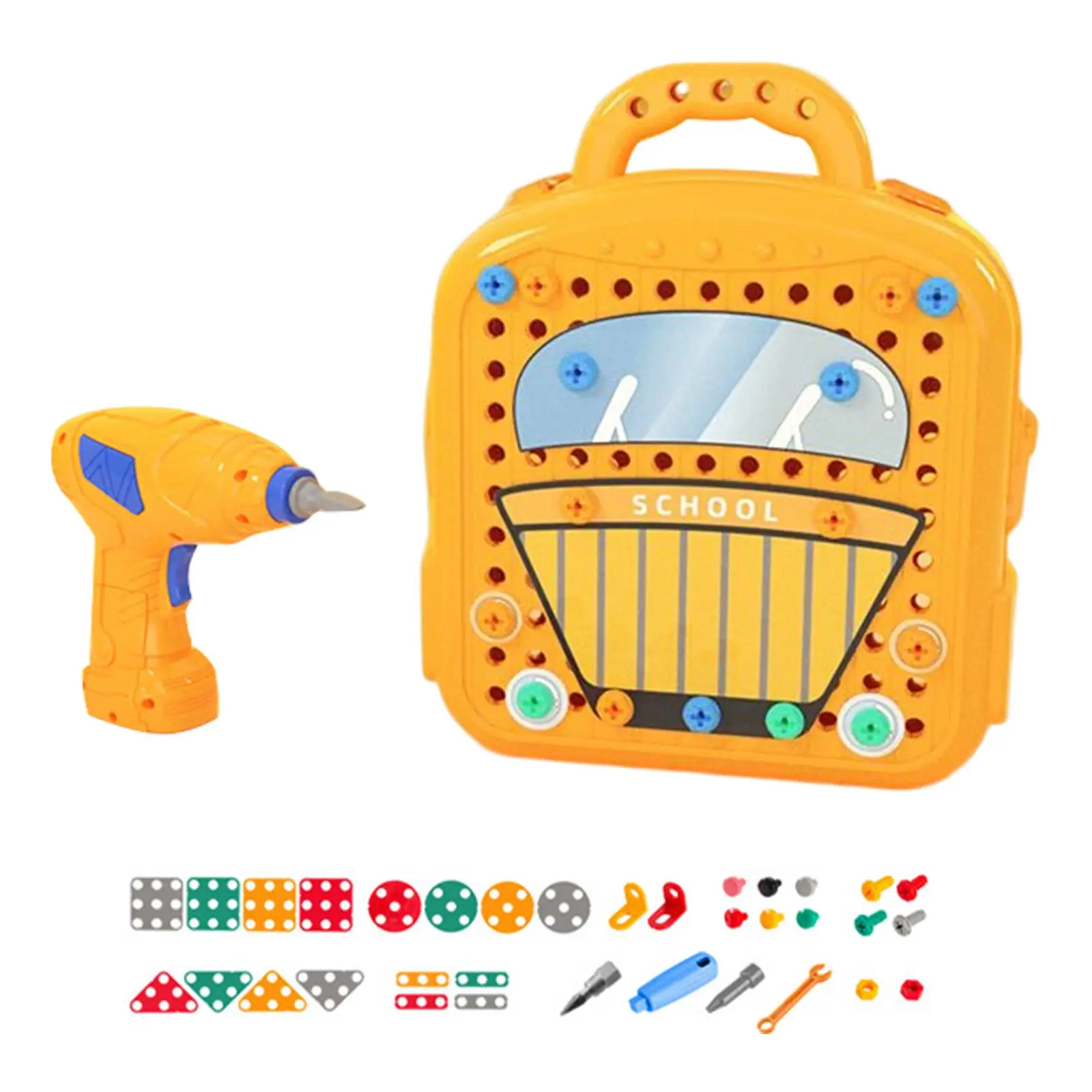Drill Set Educational Toys Engineering Building Blocks for Ages 3-10 Years Old Gifts