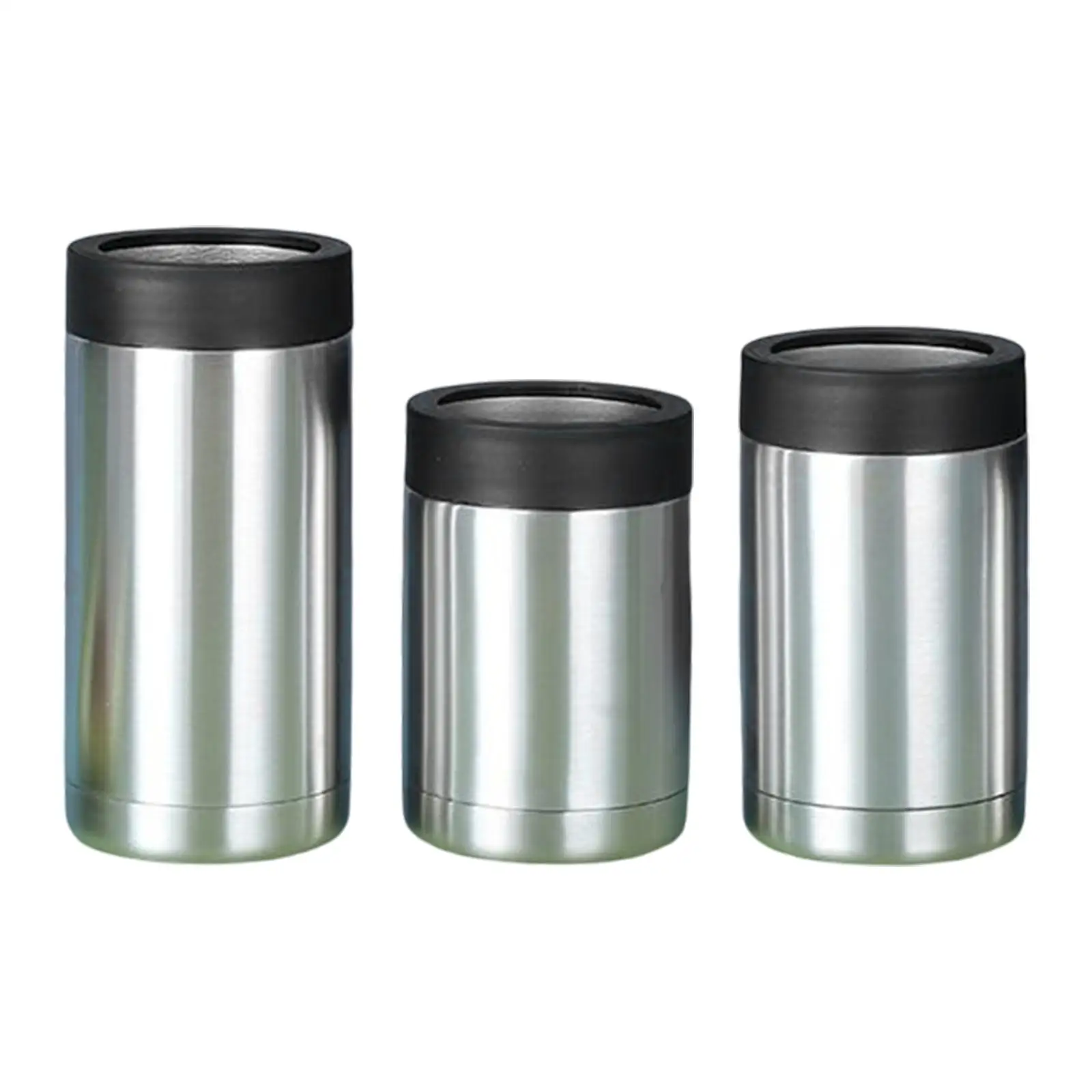 Insulated Can Cool Beverage Sleeve Double Walled Drink Holder for Outdoor