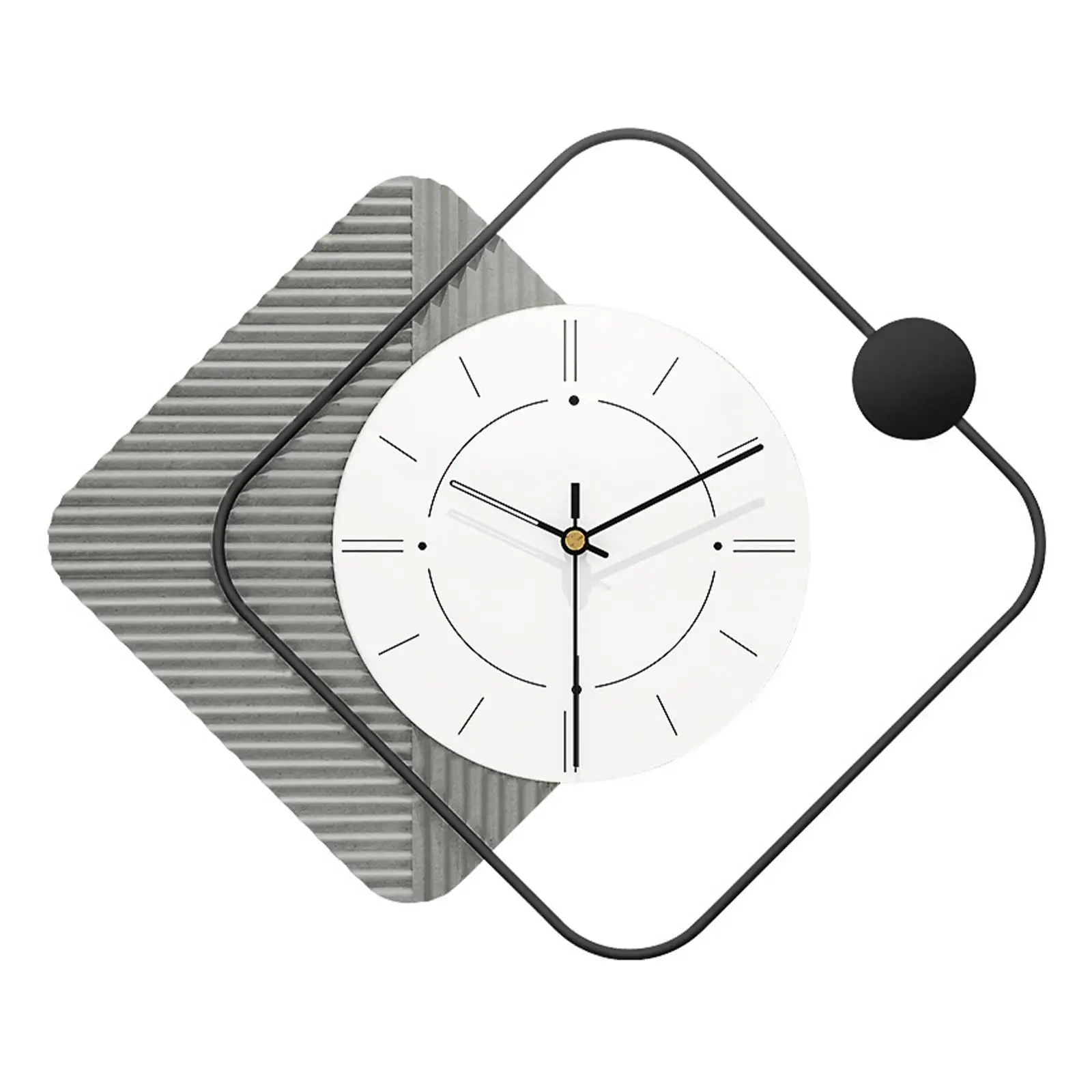 Modern Acrylic Wall Clock Silent Hanging Battery Operated Decorative Clock for Apartment Living Room Dining Room Decor