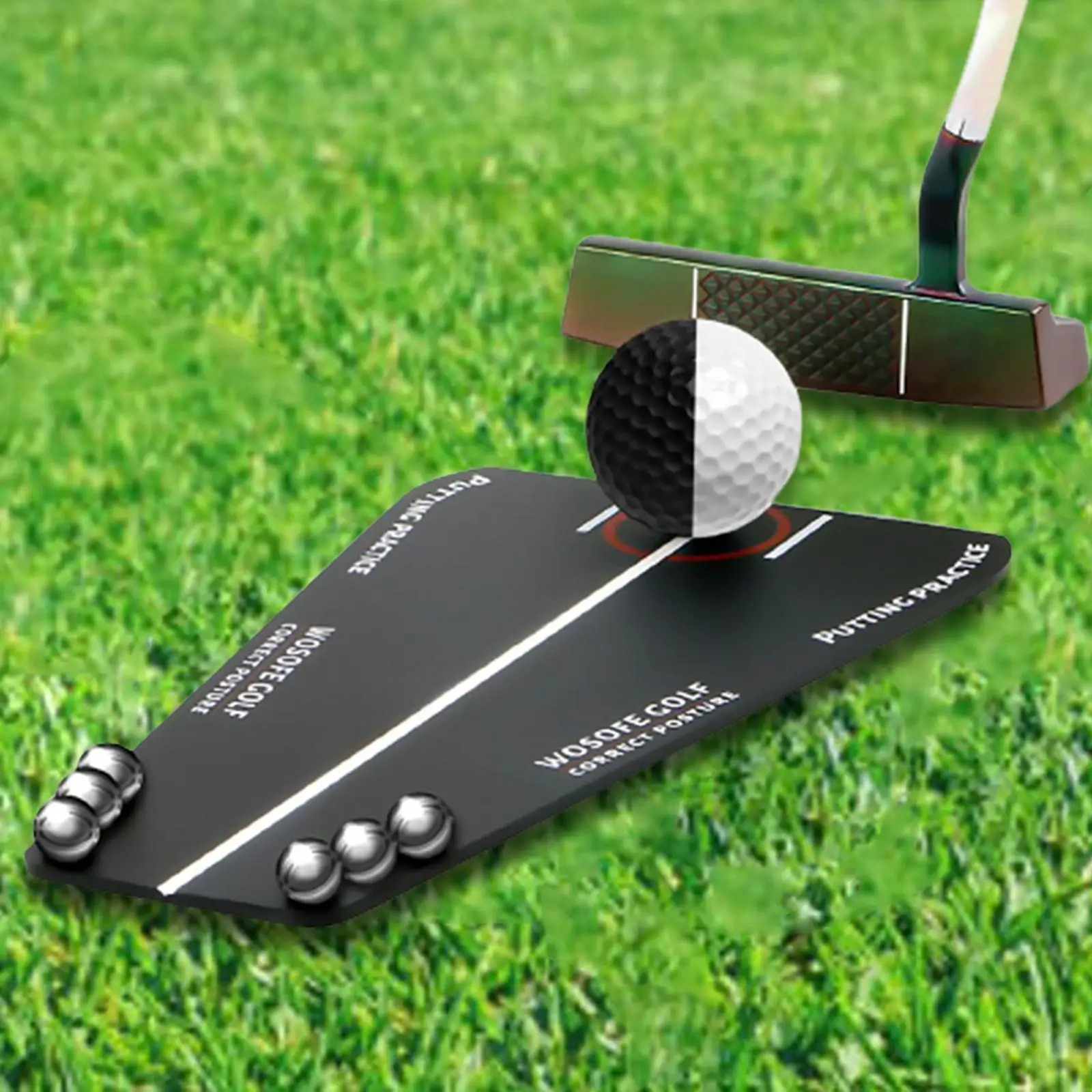 Golf Putting Aid Swing Trainer Putting Alignment Durable Golf Putting