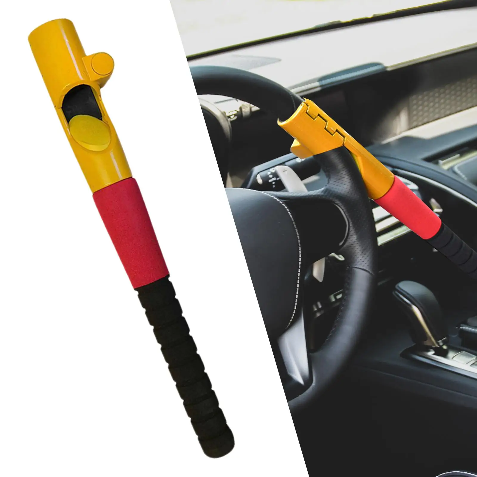 Heavy Duty Steering Wheel Lock with 3for Vehicle Van Universal Car