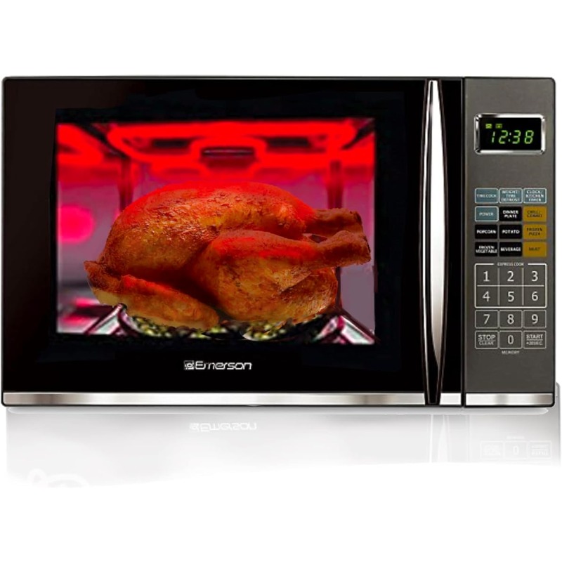 Title 1, 1.2 CU. FT. 1100W Griller Microwave Oven with T...