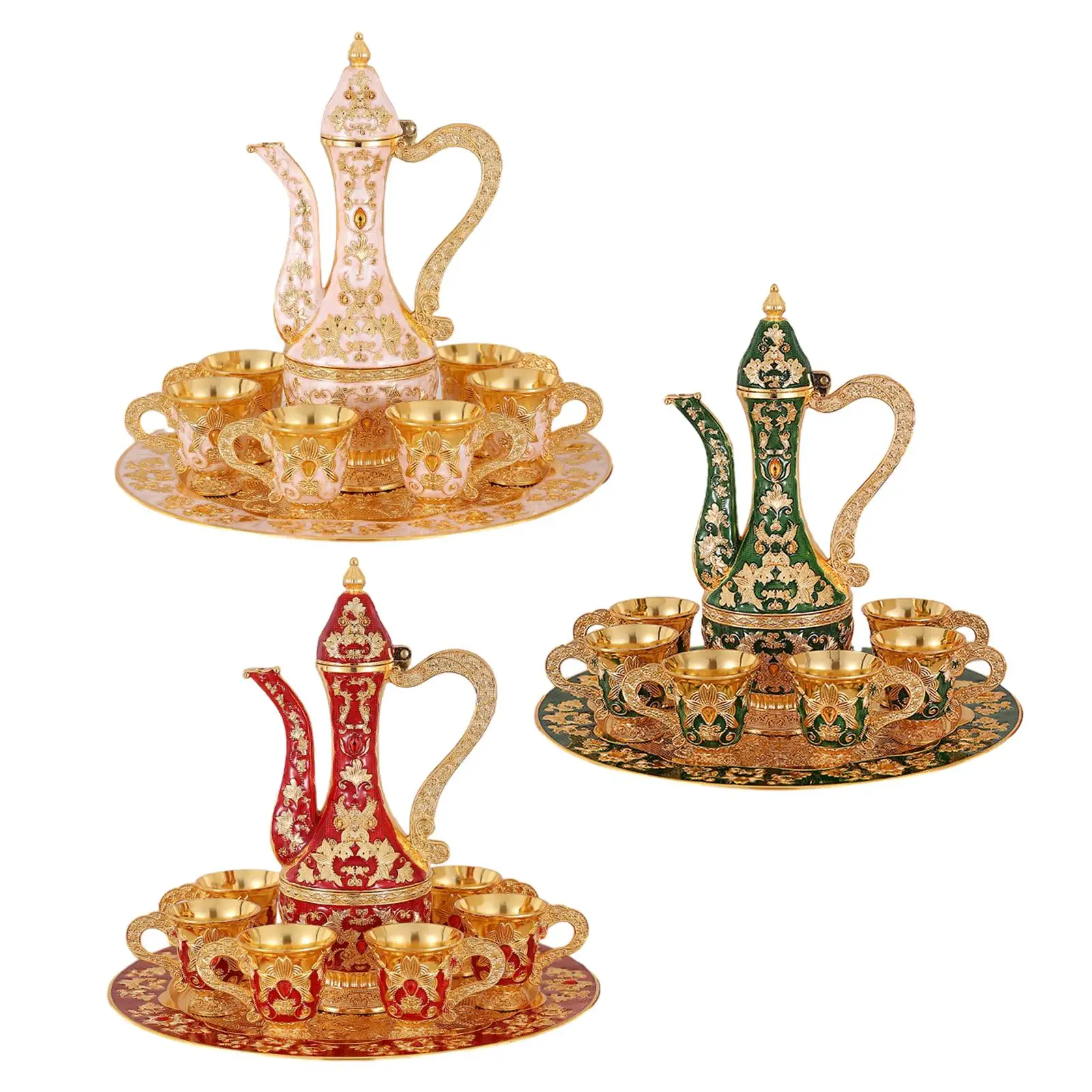 European Style Wine Pot Kits Decorative Drinkware Home Decor Tea Service Set for Bar Tea Party Kitchen Home Ornaments
