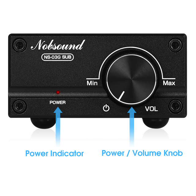 DGノグ パワーアンプ 200W/350W Douk Audio NS-03G Mini 100W Subwoofer / Full Frequency Mono