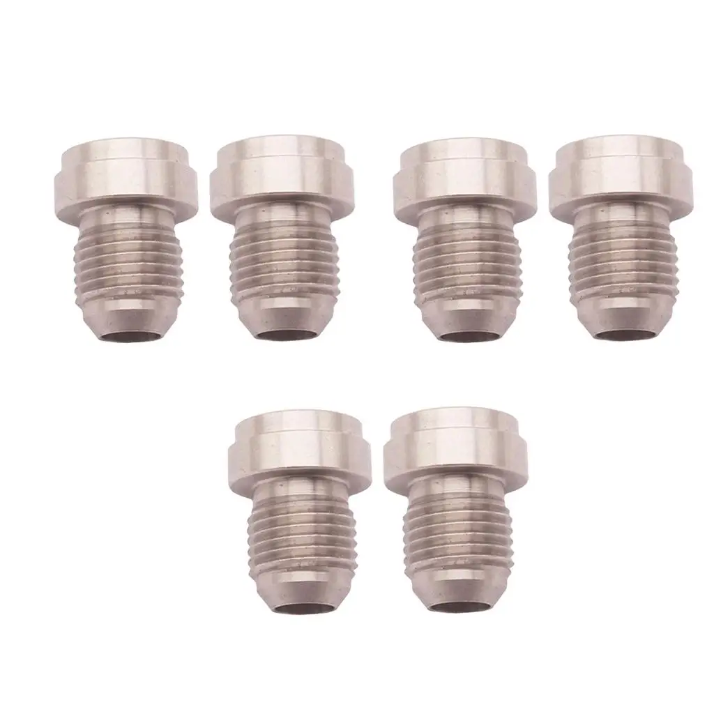 6 Pieces Weld Bung Size AN6 -6AN Car Fittings Adaptor-Stainless Steel