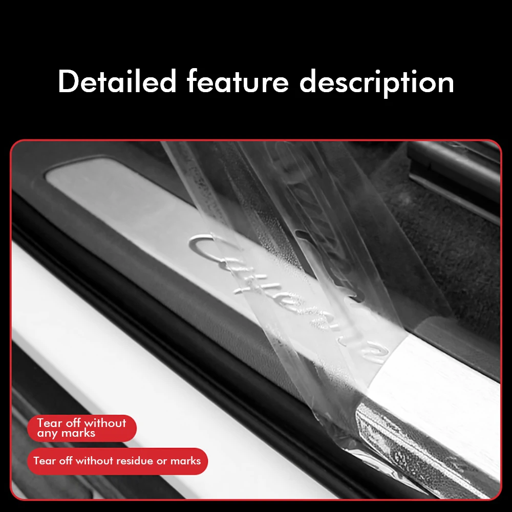 Auto Transparente Aufkleber Tür Rand Schutz Film Anti Scratch Universal Auto Tür Sill Aufkleber Film Auto Stoßstange Schwelle Schutz – Detail 12
