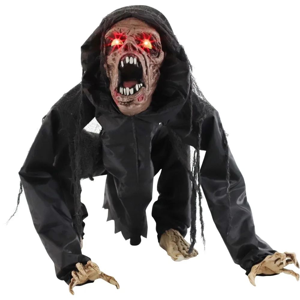 Zombie Dog Animatronic with Lights and Sound Home Decor Outdoor Holiday Decorations Halloween decorations