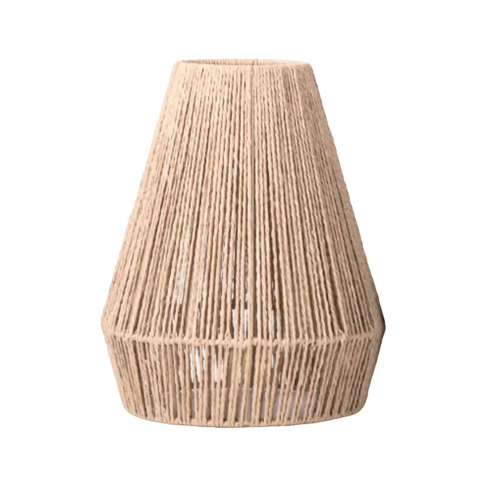 Weave Rope Lampshade Lighting Fixtures Rustic Decoration Hanging Lamp Shade for House Hallway Living Room Home Dining Room
