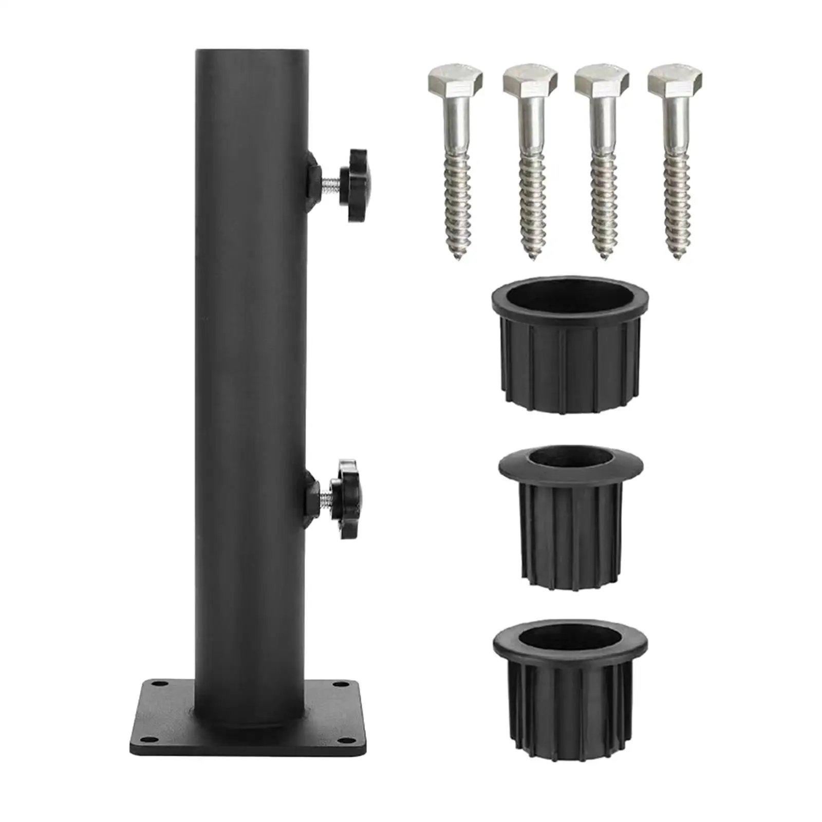 Outdoor Umbrella Base Stand Strong Hand Knob Patio Umbrella Stand Mount Repalcement Summer Beach Balcony Lawn Courtyard