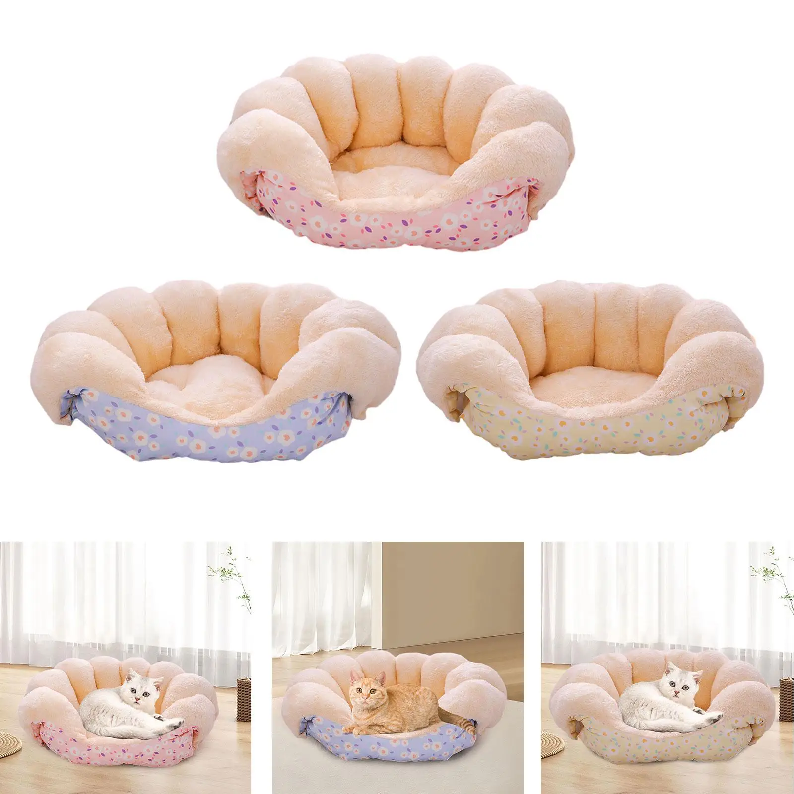 Cat Sofa Bed Pet Animal House Kitty Couch Bed Comfortable Winter Durable Cats Cave Nest Puppy Houses for Small Dogs Puppy