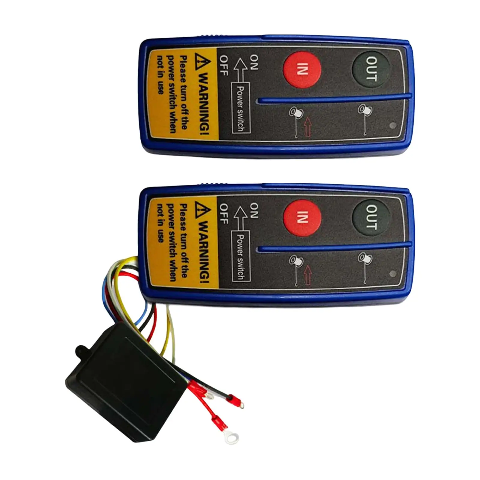 Wireless Winch Remote Control Kit Handset Switch with Indicator Light Winch Controller Switch for Vehicles ATV SUV Auto Car