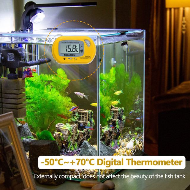 Fish Tank LCD termometro digitale per acquario temperatura contatore per  acqua acquario rilevatore di temperatura allarme per pesci forniture per  animali domestici strumento acquatico - AliExpress