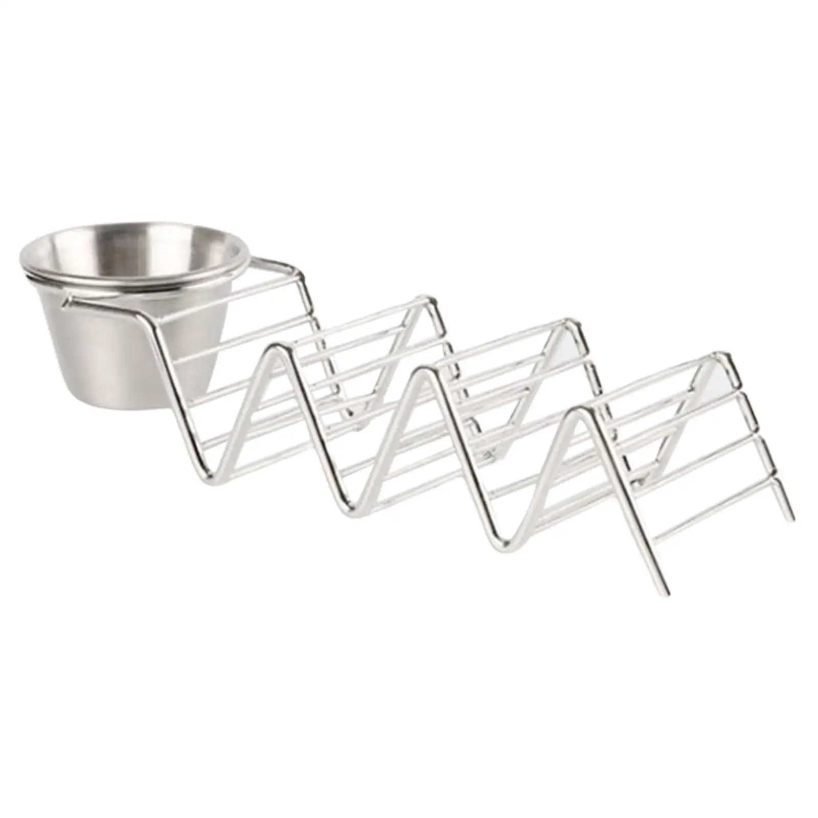 Taco Holder Stand Seasoning Bowl Rack for Mexican Food Kitchen Cooking Tool