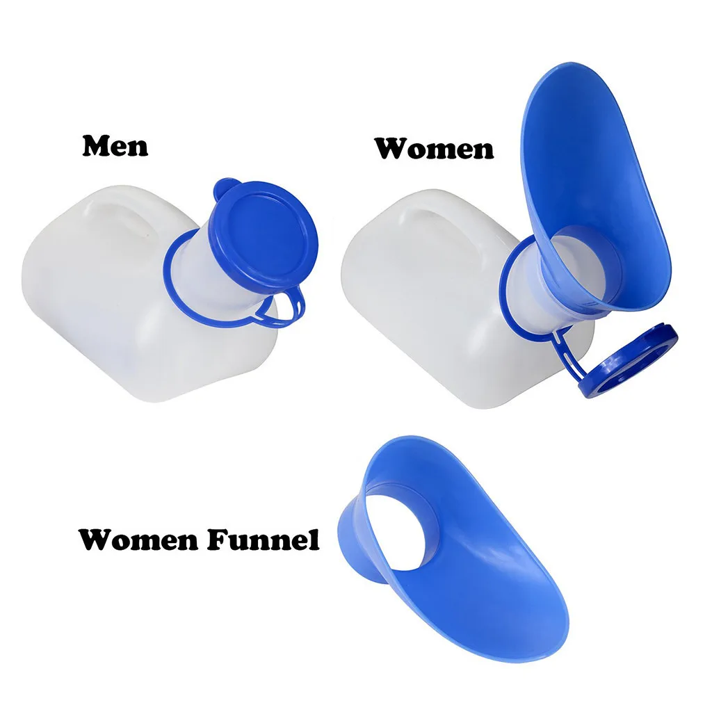 Unisex Portable Urinal Includes Female Adapter 