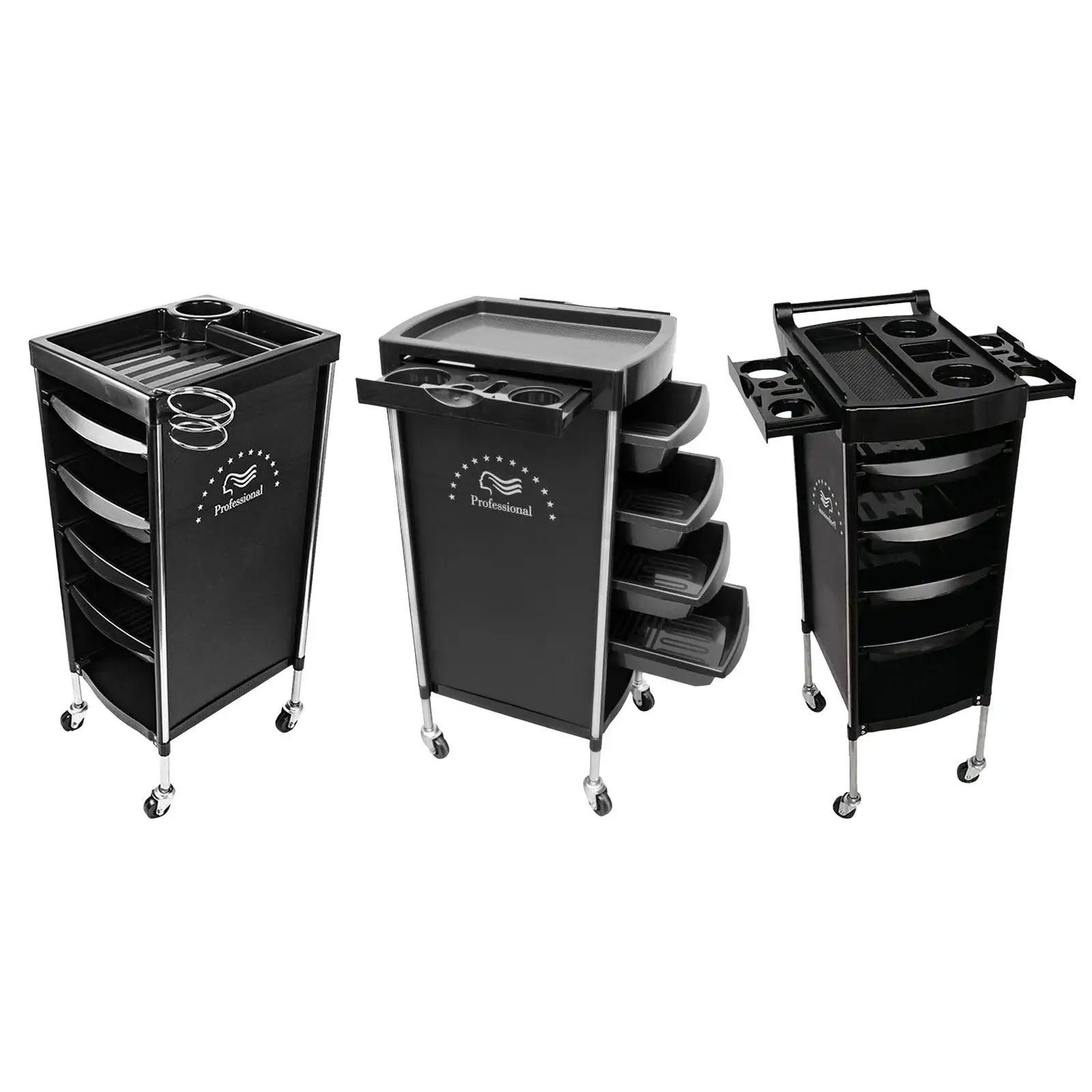 Movable Rolling Utility Cart ,Salon Rolling Organizers with Wheels ,Rolling Cart for Salon Stylist Hairdresser Rack Tool