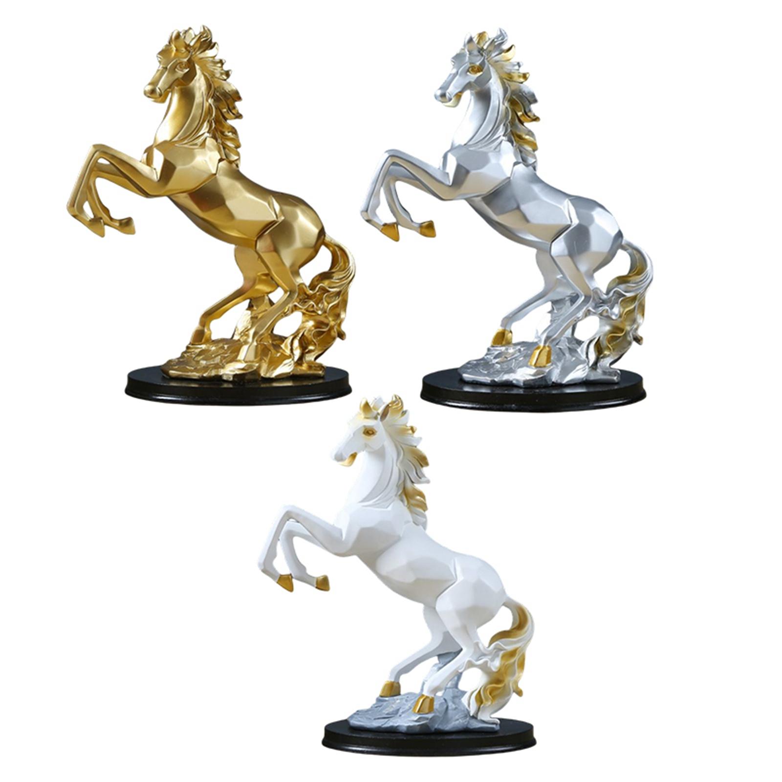 Horse Statuette Figurine Good Lucky Artwork for Desk Christmas Gifts Decor