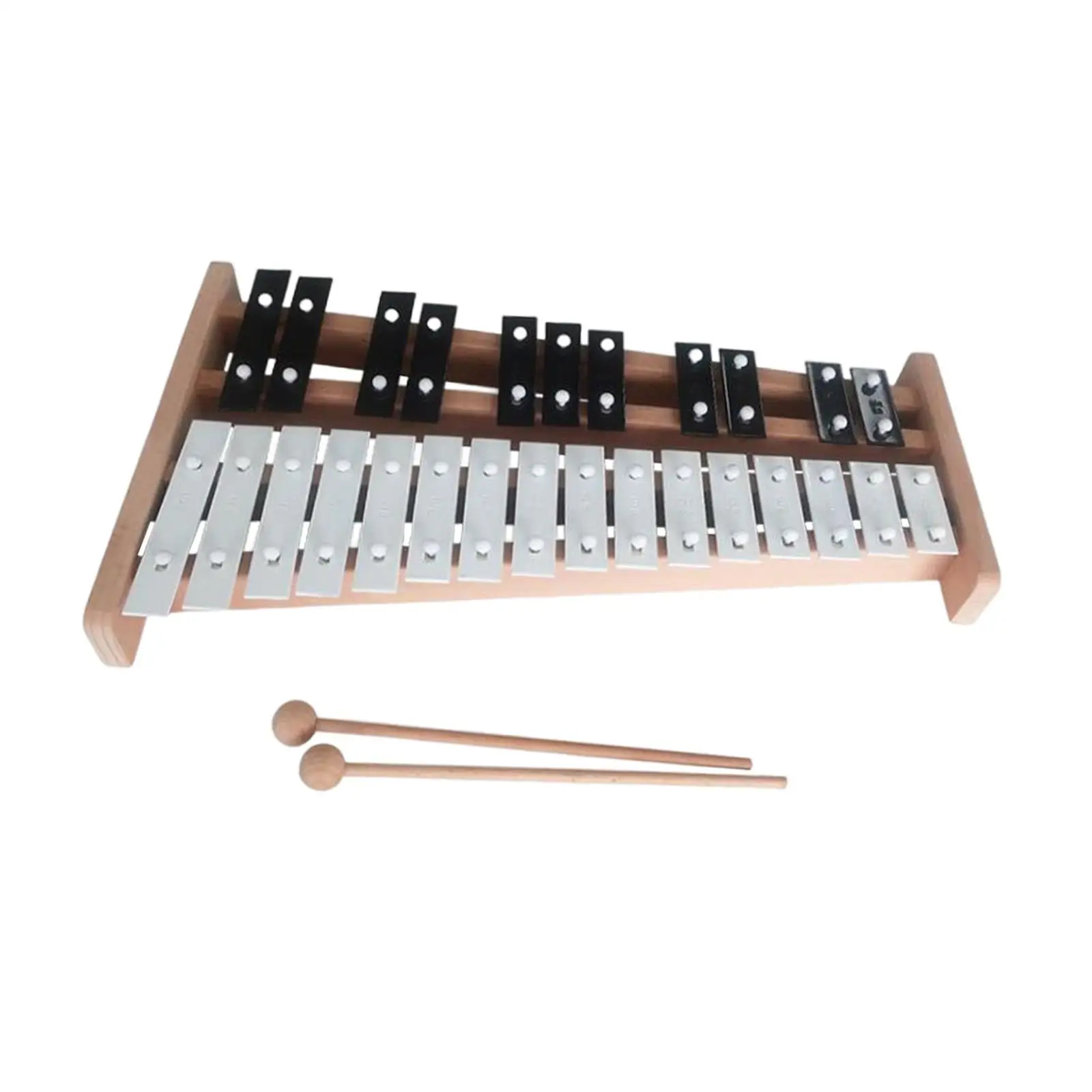 Glockenspiel with 27 notes, xylophone, educational percussion, compact,