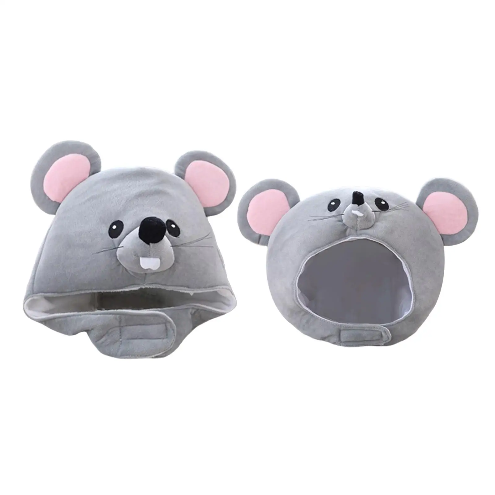 Cute Mouse Headgear Teens Gift Photography Props Headband Gray Soft for Party Cosplay Halloween Selfie Decor