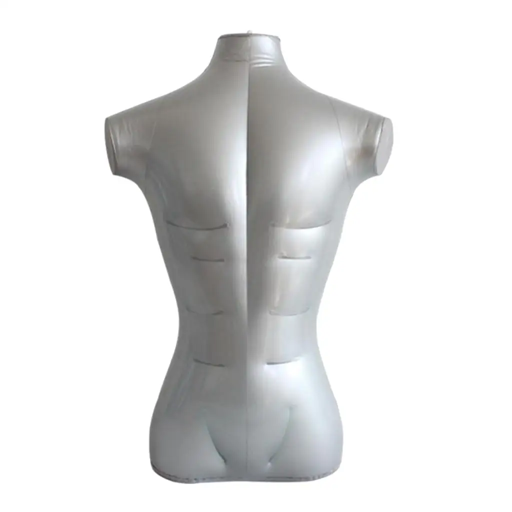 28.35`` Inflatable Male Mannequin Bust Top Store Display Dummy Models Holder