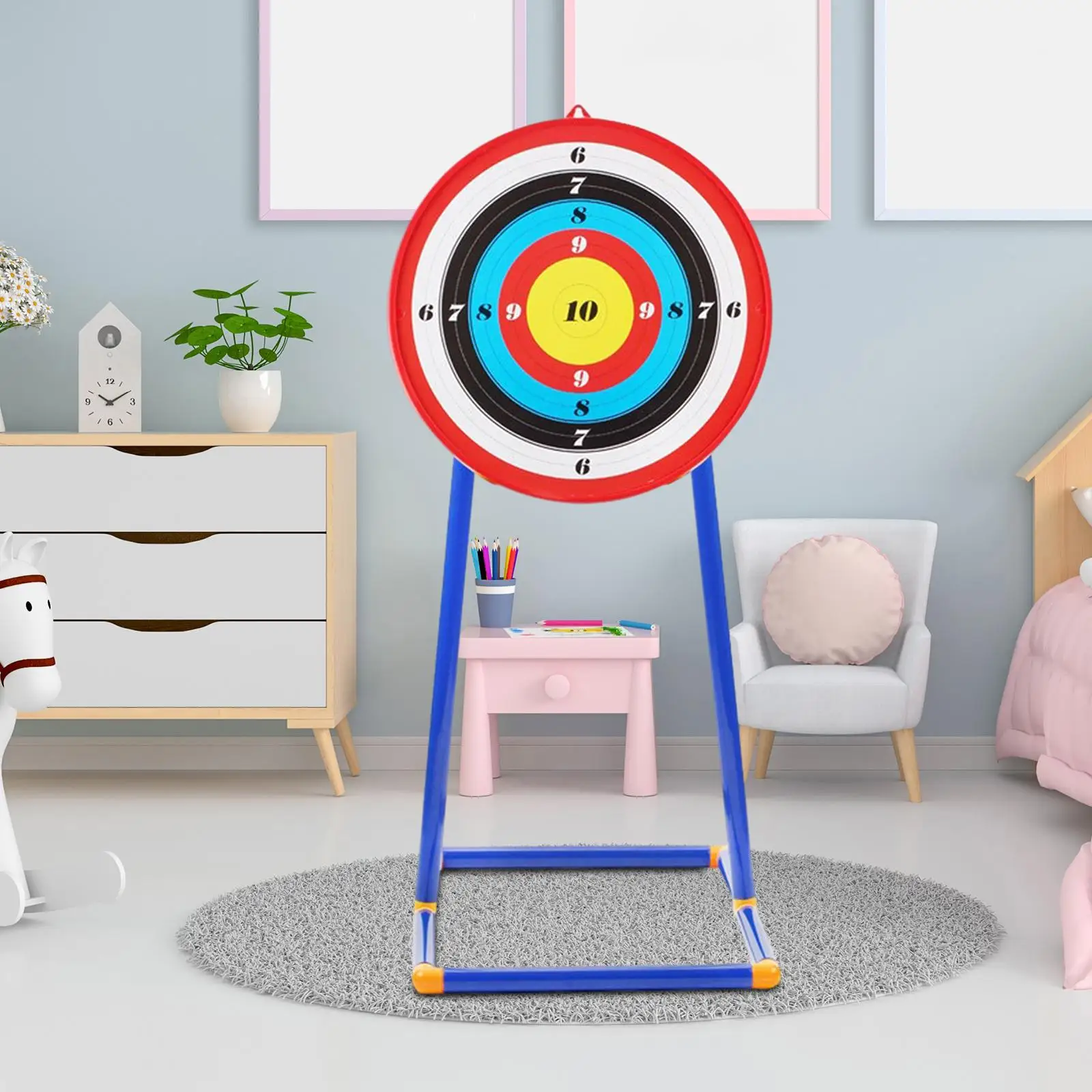 Standing Target Easy to Use Kids Suction Cup Indoor Outdoor Hanging Target