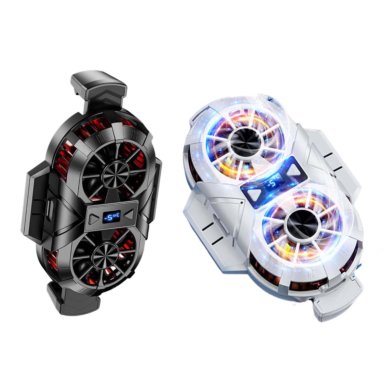 Portable Phone Cooler Heat Dissipation Rechargeable Cellphone Radiator for Width of 69mm-92mm Playing Games Lives Watch Videos
