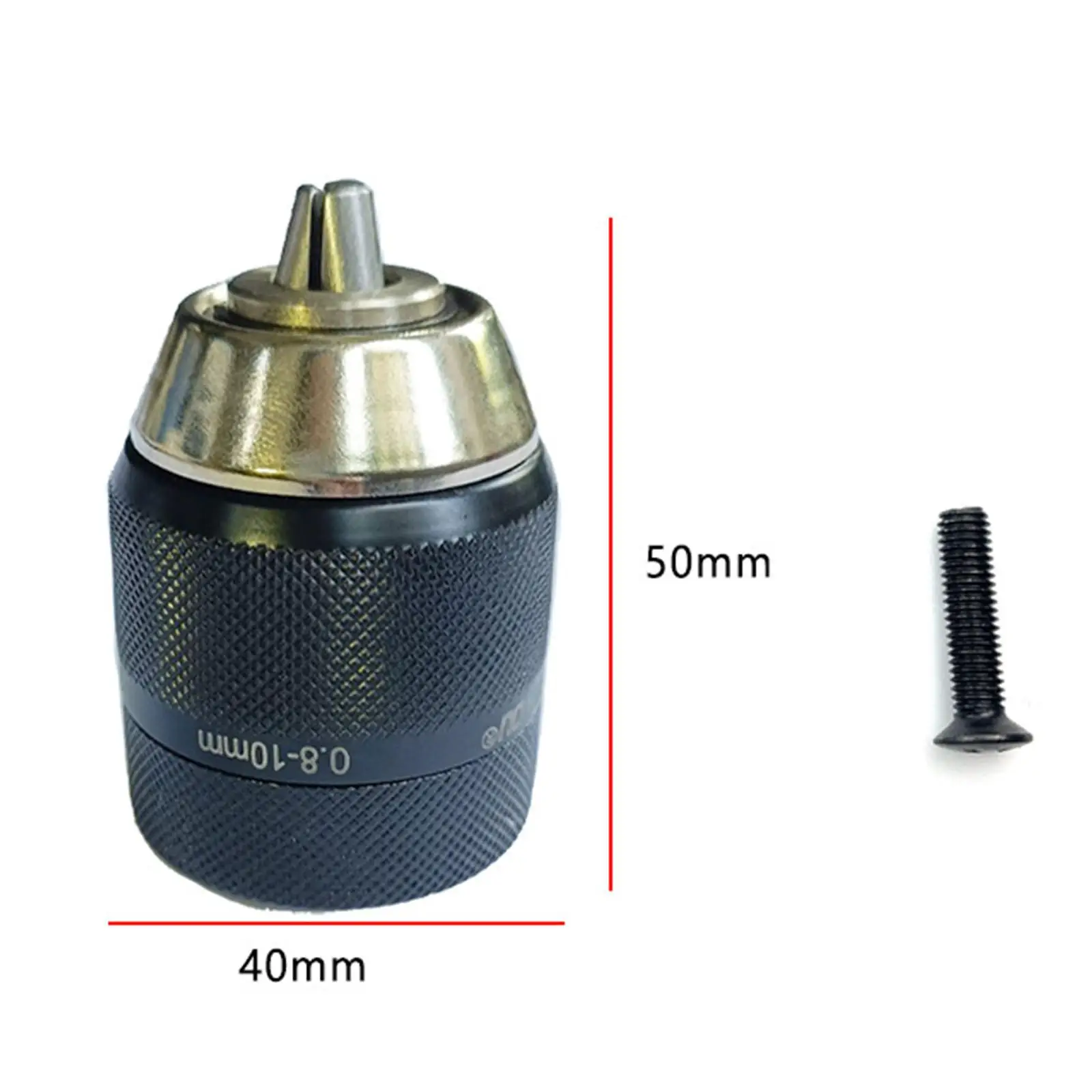 Durable Keyless Drill Chuck Converter 3/8-24 0.8-10mm Steel Material Conversion Tool   Accessories for Home Improvement
