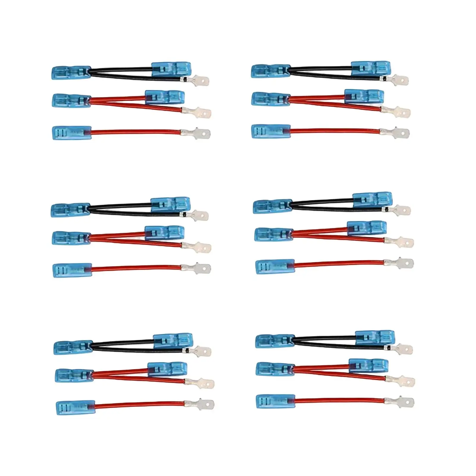 6x 5 Pin Rocker Switch Jumper Wires Set Replacement Professional On Off Rocker Switch Wiring for Marine Trucks Yachts ATV