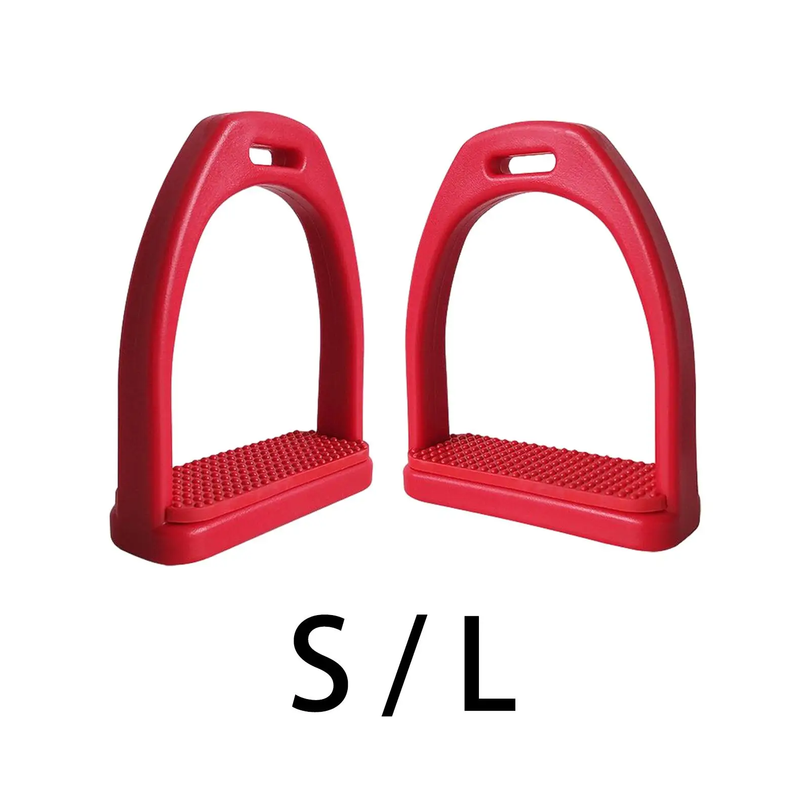 2x Horse Riding Stirrups Rubber Pad Equestrian Sports Lightweight Tool for Safety Horse Riding Outdoor Accessories Childen