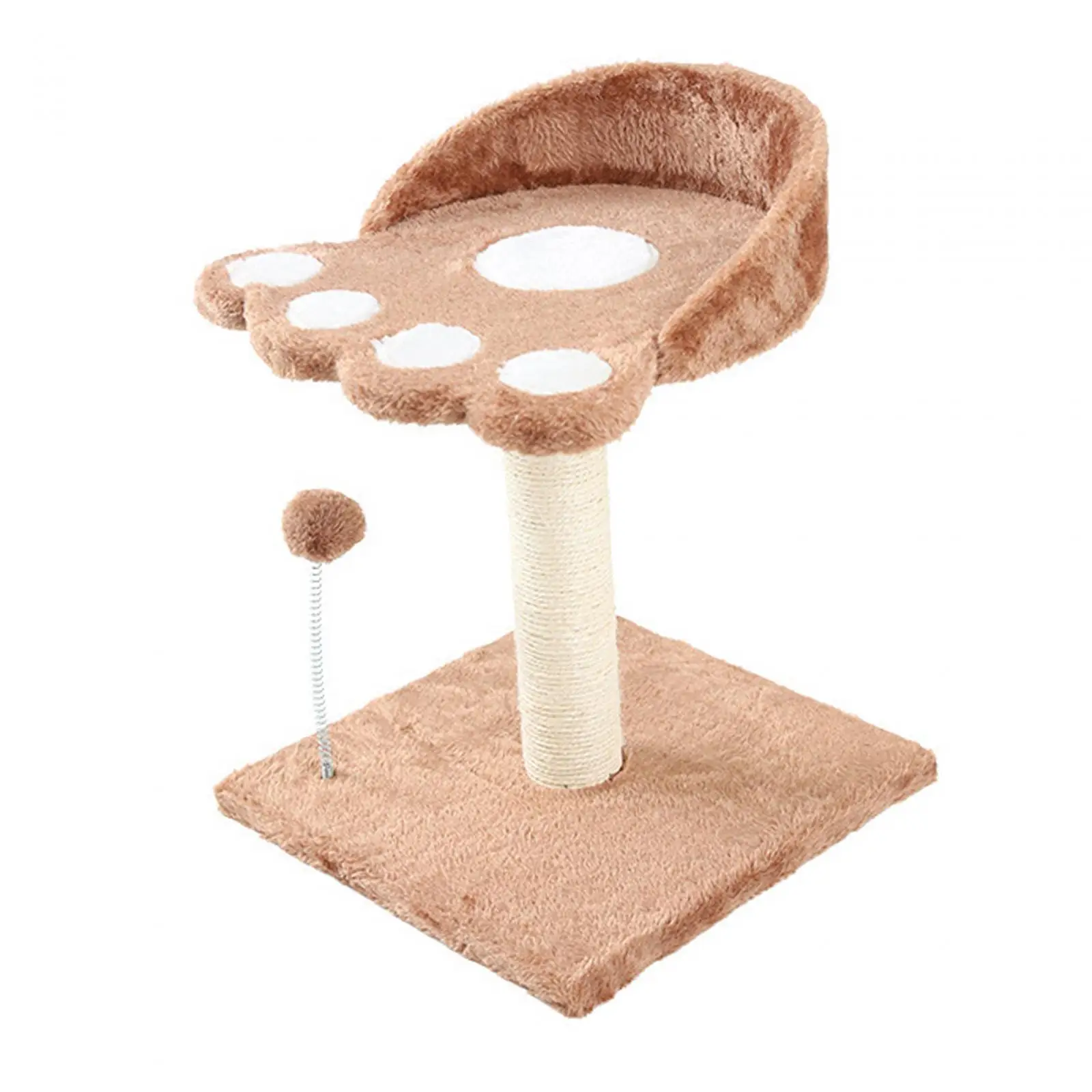 Cat Tree Towers Wear Resistant Interactive Cat Toy Ball for Play Rest Stable Cat Stand Sisal Scratch Post Cat Scratching Post