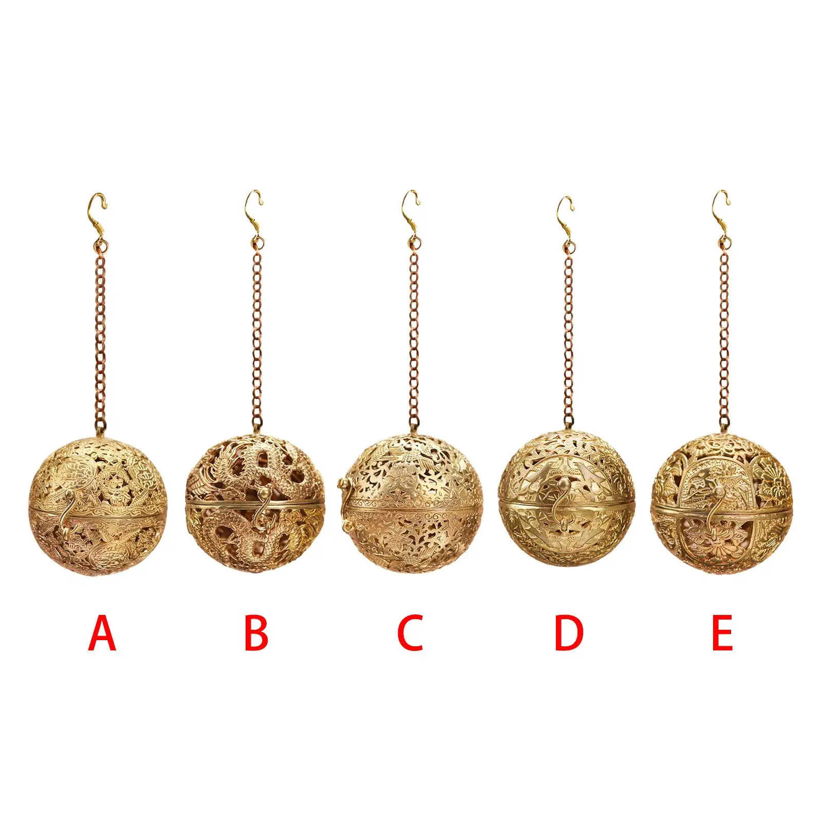 Creative Hanging Ball Backflow Incense Burner Hollow Drop Ball for Decor