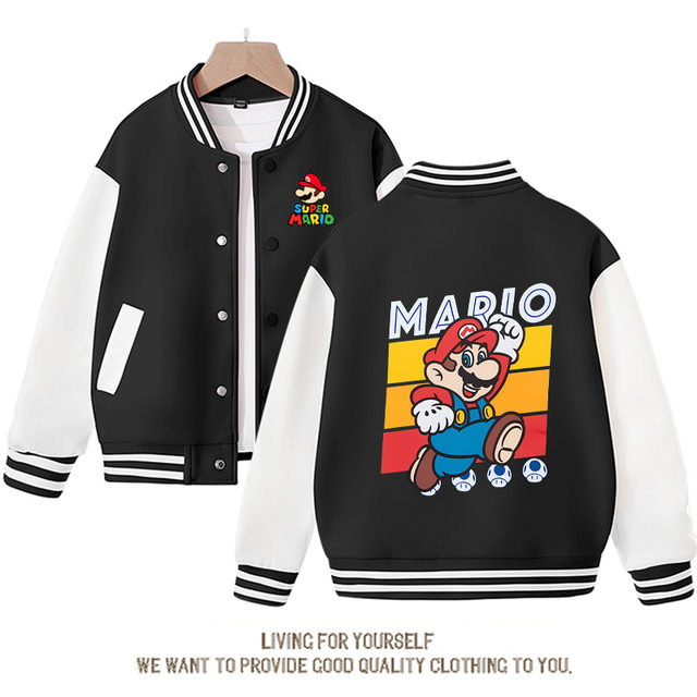 3D deals Marios bros Jacket O-neck Long Sleeve Jacket XL/2XL UNISEX