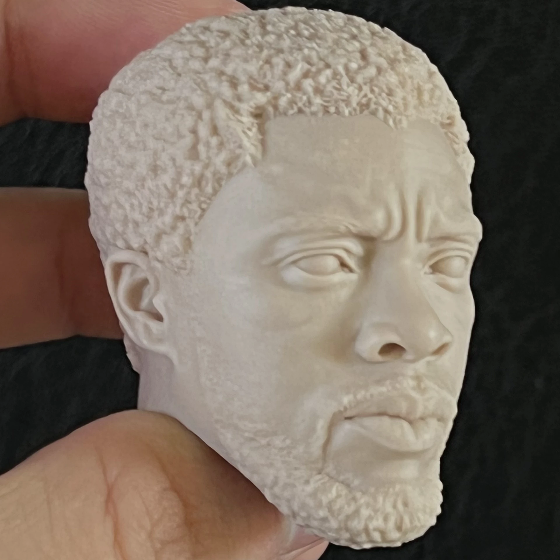 Esculpido, Figura Cabeça, Chadwick Boseman, 1: 6,50mm