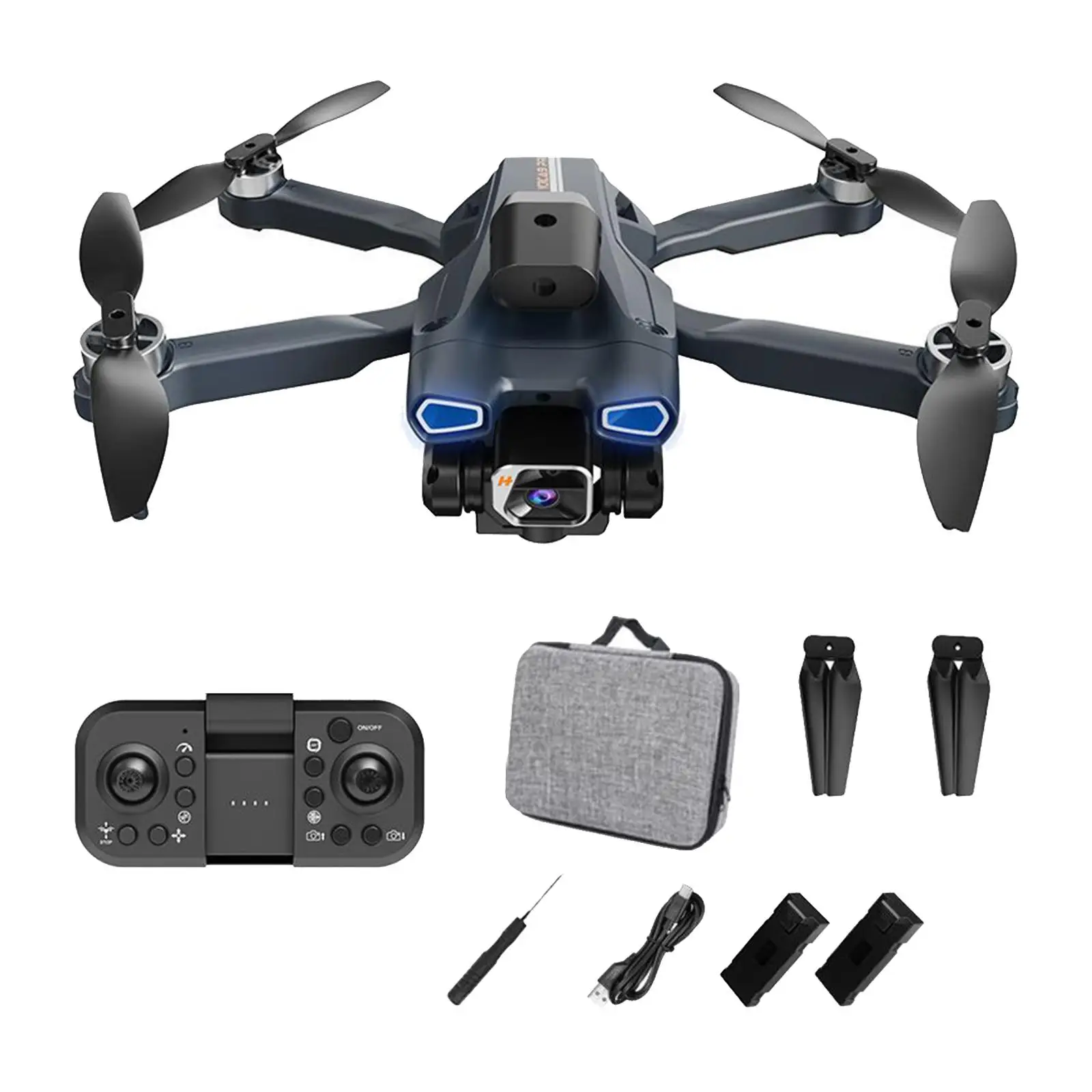 Foldable Drone with Camera for Kids Adults 6 Axis Gyroscope Gesture Photo 100M Remote Distance Lightweight Small Quadcopter Toy