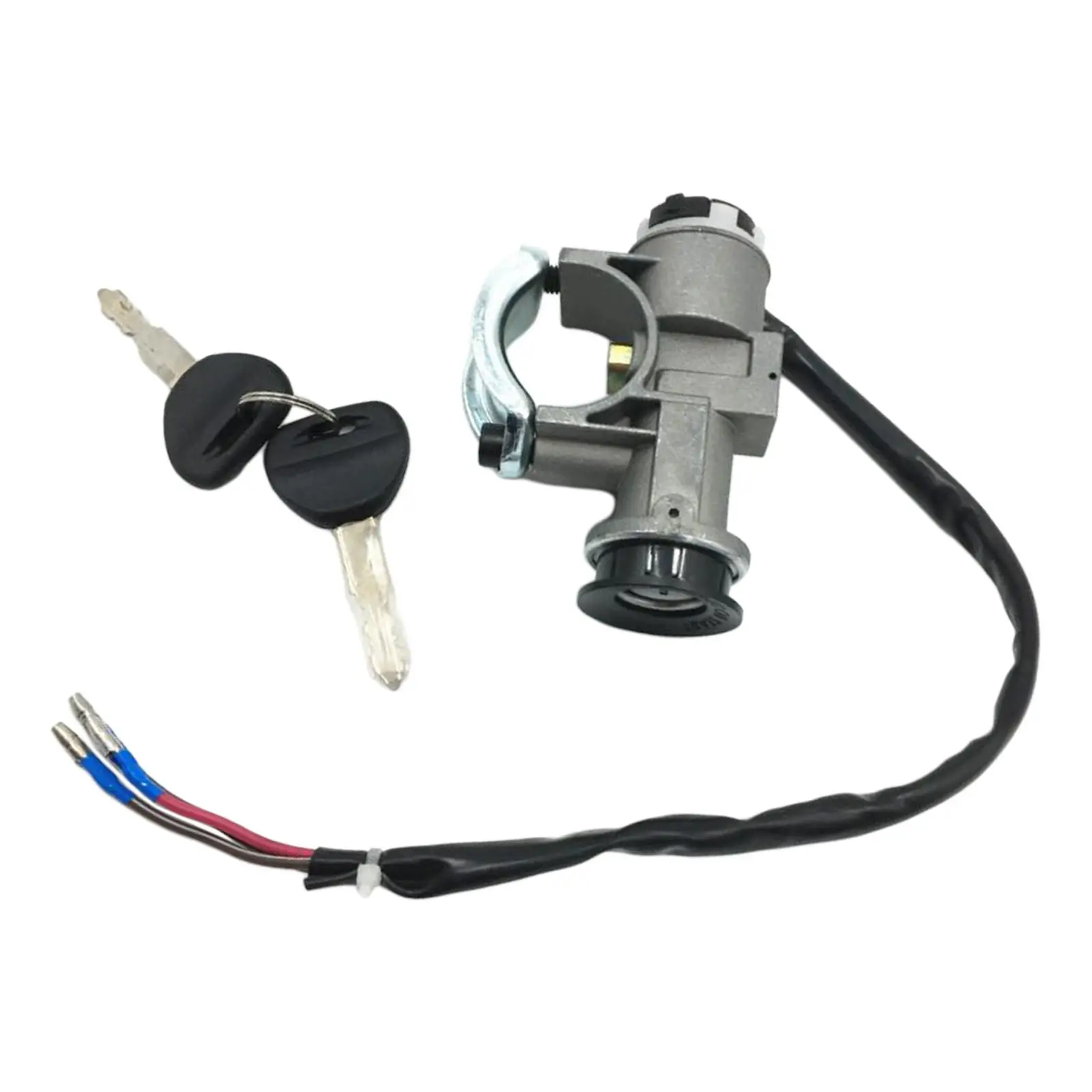 Motorcycle Ignition Switch with Keys Replacement Parts Key Locking Starter Switch 3 Wires Ignition Switch for HS800 800cc