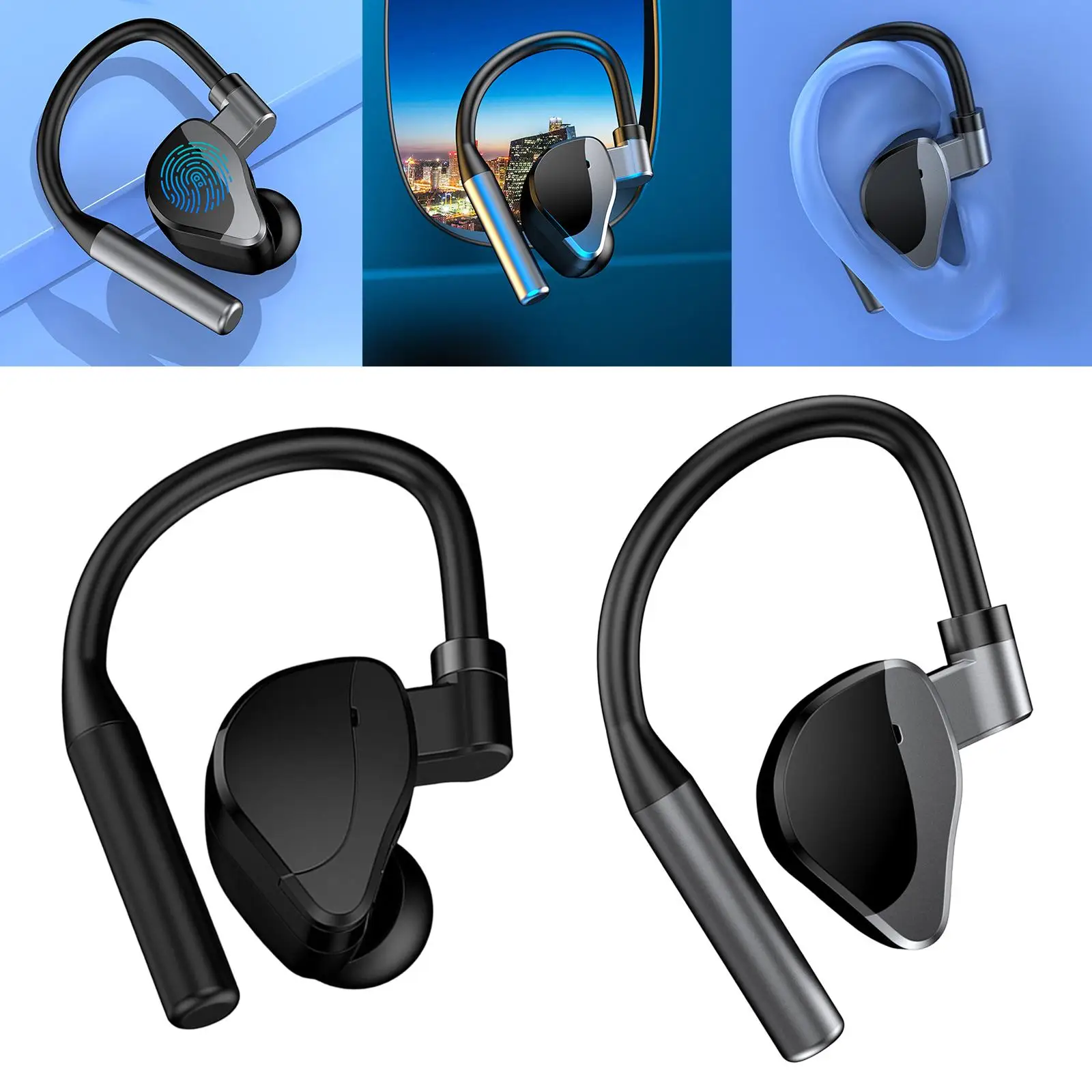 Business Headset Low Latency Calling HiFi Earbuds Headphones for Workout