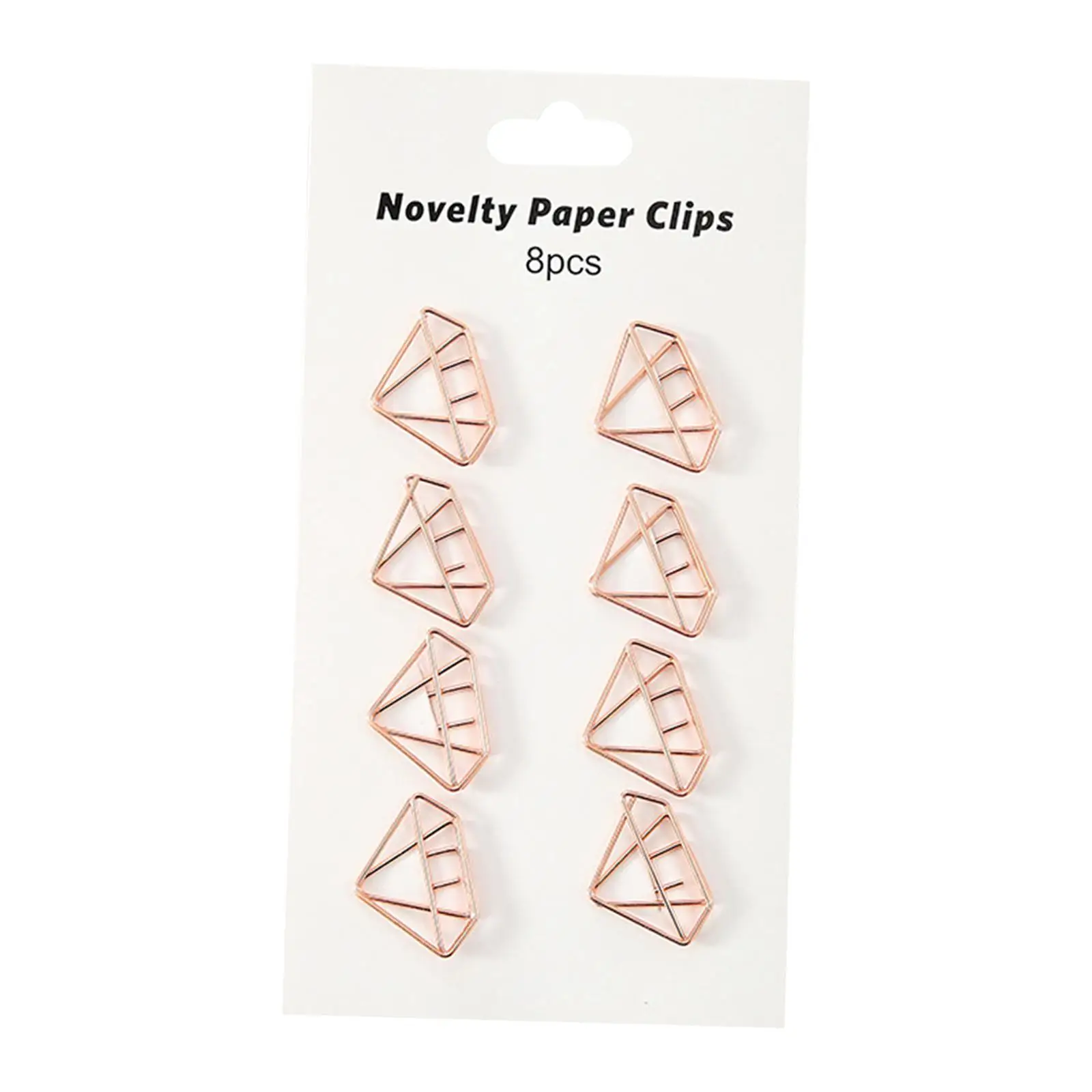 8Pcs Cute Paper Clips Metal Accessories for Invitation Card office files Gift